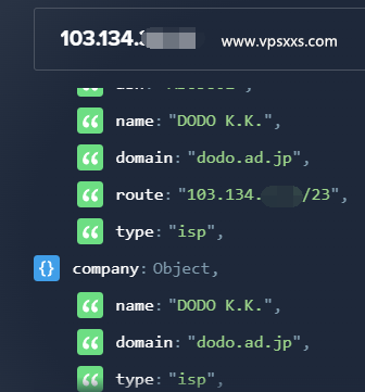 IPRaft日本原生IP双ISP VPS ipinfo.io是否住宅IP检测