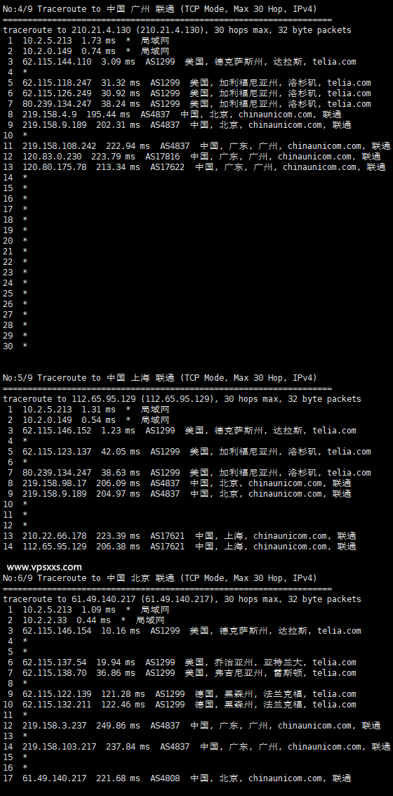 RackNerd美国达拉斯VPS联通回程路由