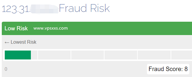 TotHost越南双ISP VPS scamalytics IP风险值检测