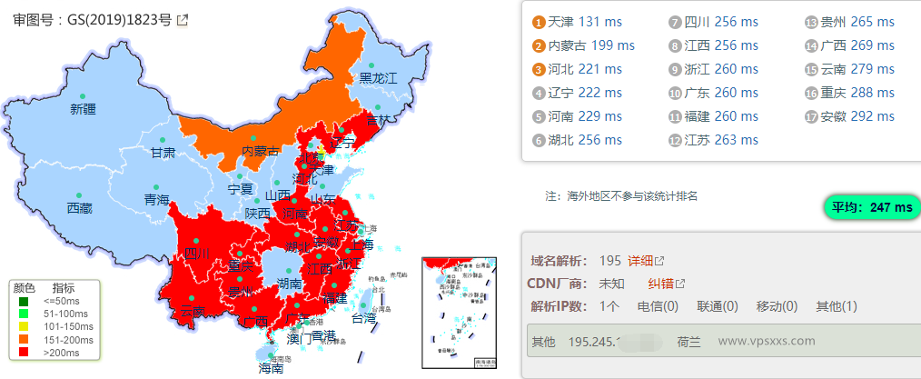 Friendhosting荷兰VPS国内ping