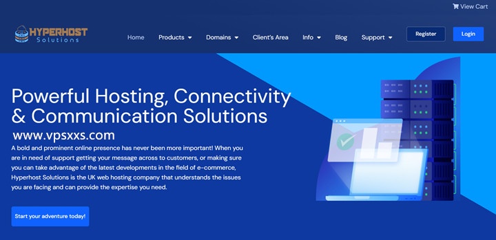 Hyperhost Solutions英国VPS六折：1.8英镑/月，免费升级到2.5Gbs带宽