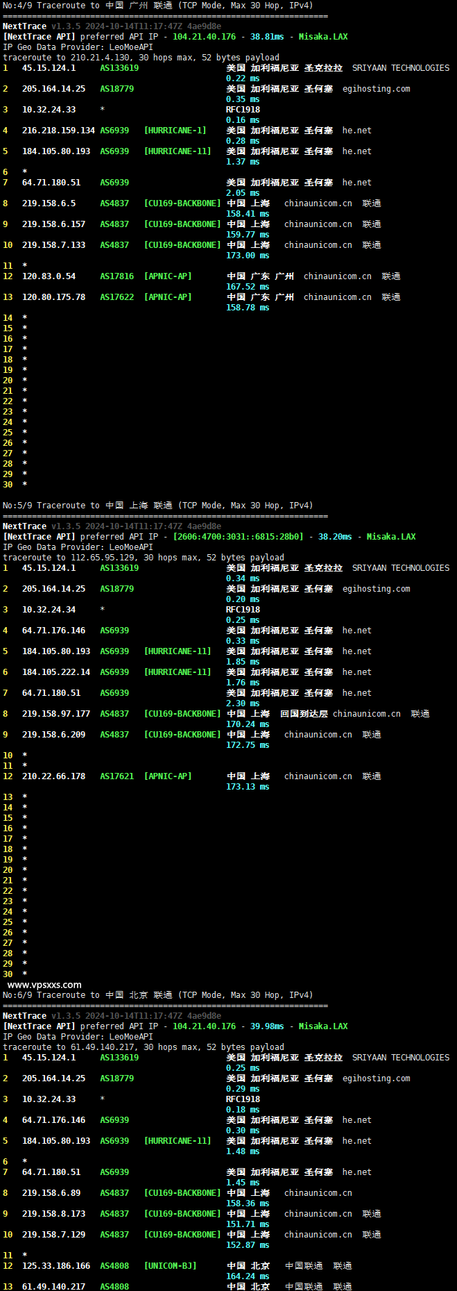 DesiVPS美国圣何塞Ryzen 9 7590 VPS联通回程路由