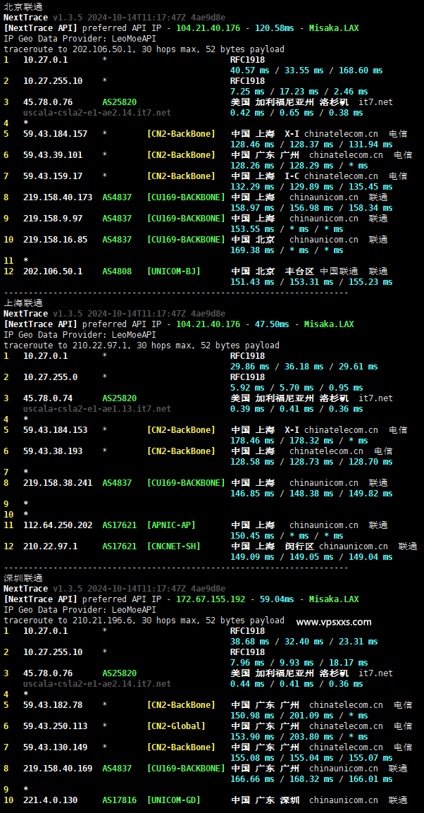 搬瓦工dc99机房VPS联通回程路由